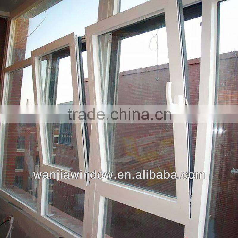 wanjia factory wholesale upvc windows with window handle foshan