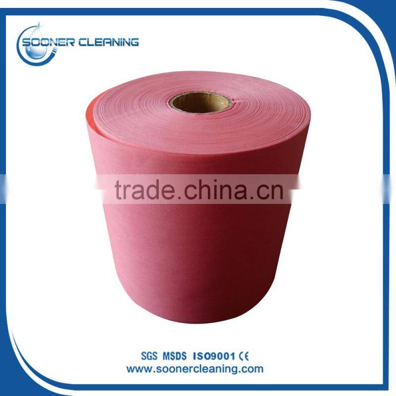 Soonerclean high quality spunlace nonwoven abrasive cloth roll