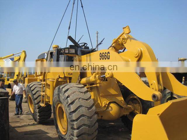 Caterpillar used 966G wheel loader, loading for CAT 966G by container