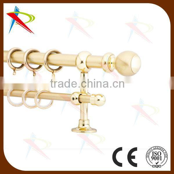 Modern style finial curtain rod set with ellipse shape finial decorative