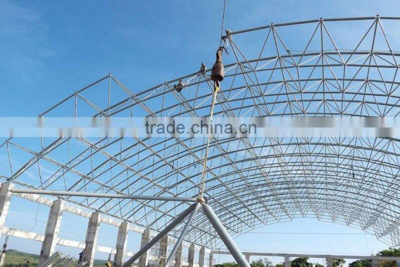 China prefabricated space frame bulk storage