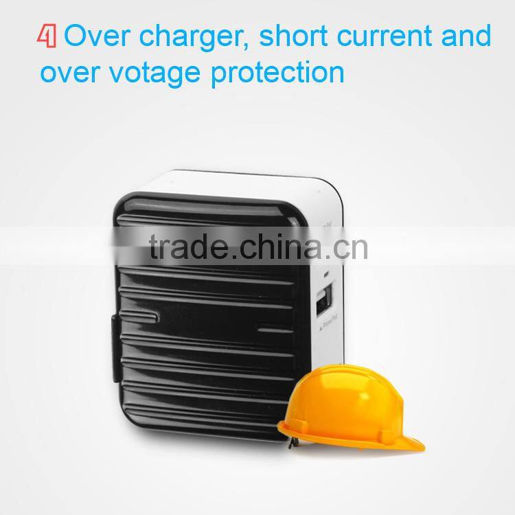 Black 3.4A USB Wall Charger Portable battery charger Home Travel cell phone Charger US AC