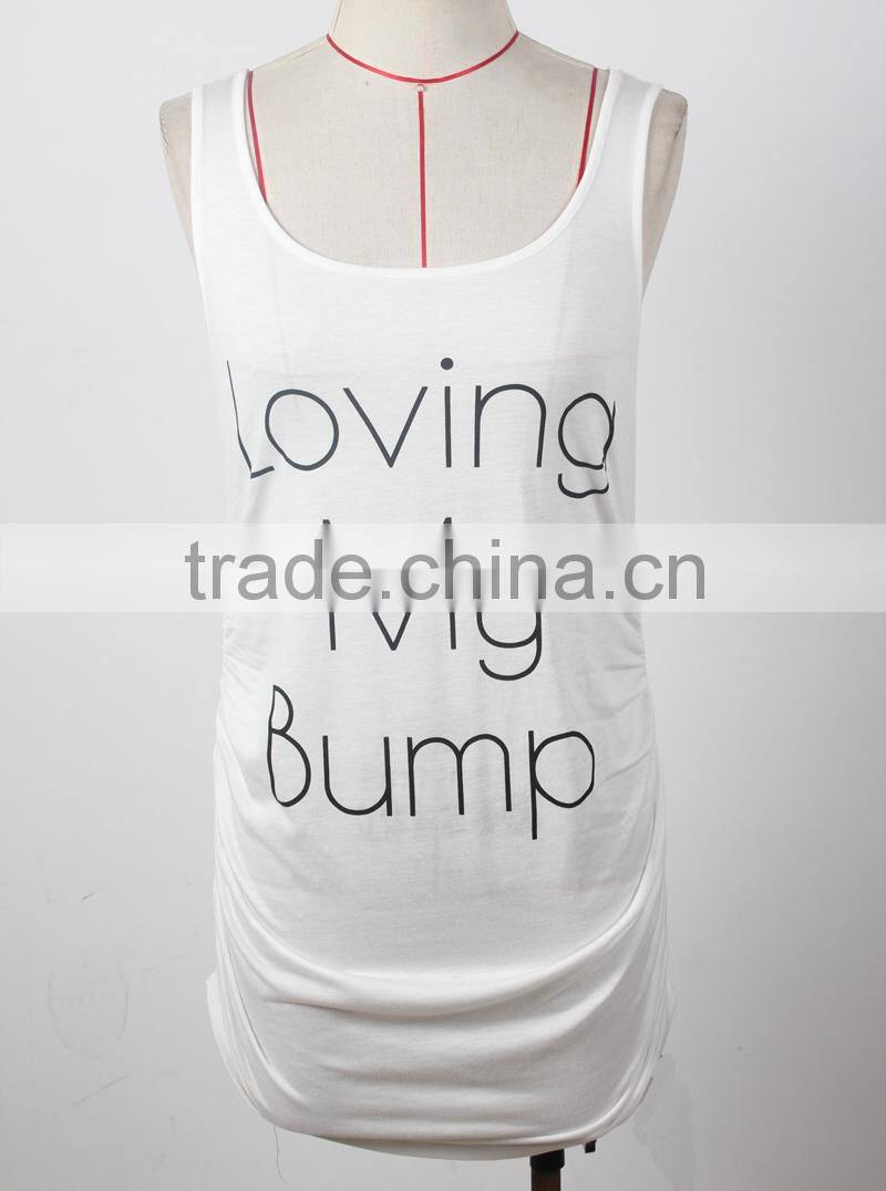 2015 wholesale price online shopping oem factory design women printing maternity t-shirt