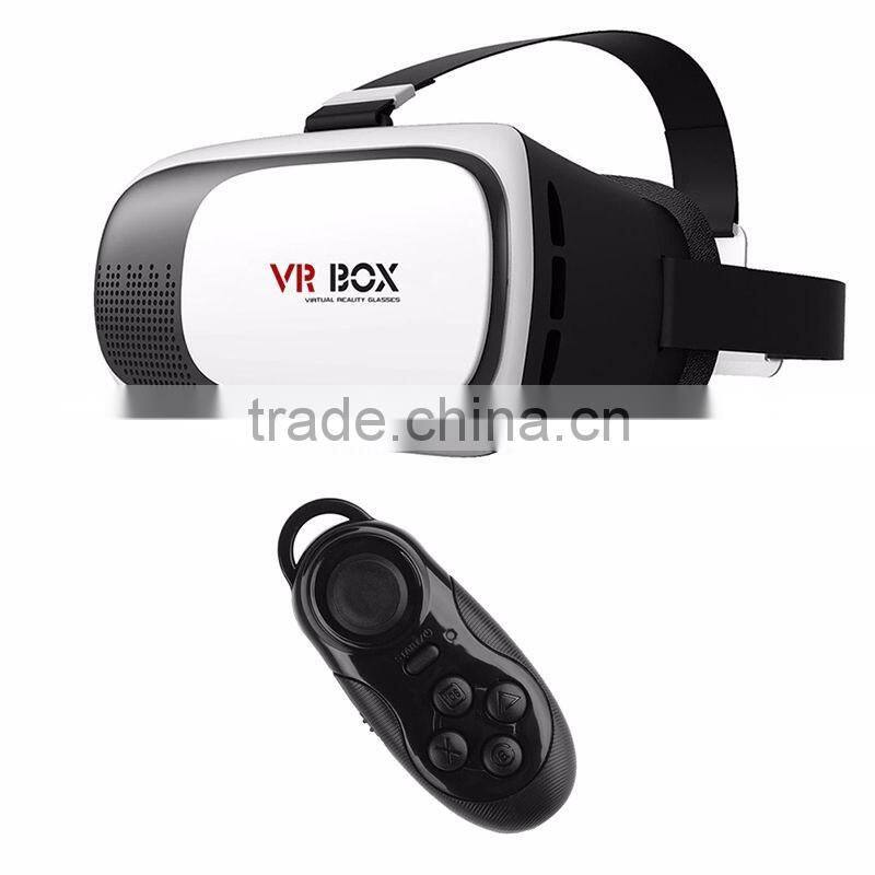 3D Glasses VR Box Reality Cardboard Movie Game for IOS iphone+Remote Control