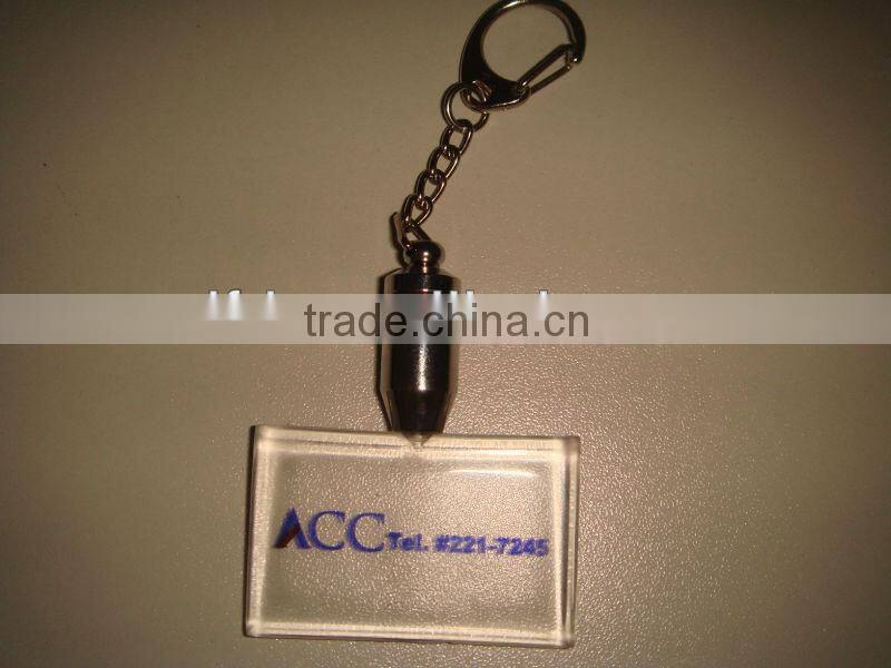 Led flashing ring light keychain,hot sale logo star shape keychain