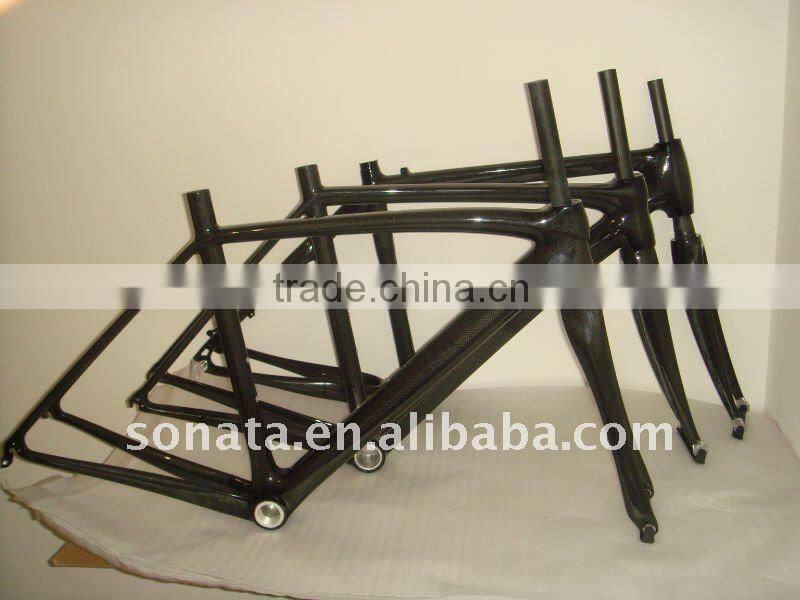 580mm 3k carbon bicycle frame
