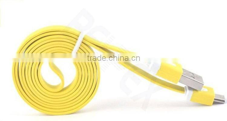 Best Quality Flat Noodle Mobile Micro Phone USB Charger Cable