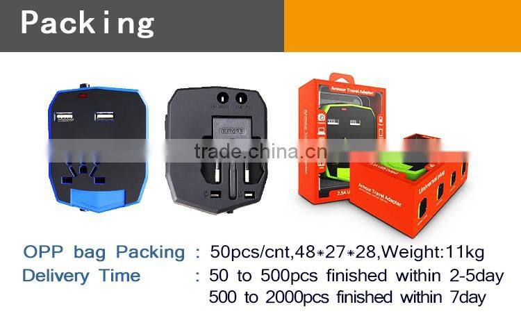 2016 Travel Power Converter Travel-Power-Converter-Adaptor Car Charger/Traver Charger Adaprter 2-in-1