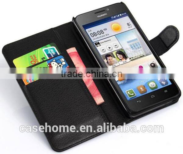 2016 Good Quality PU Leather Flip Wallet Case Cover for Huawei G630