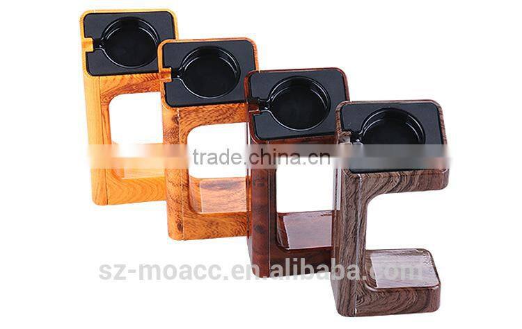 2015 New products Wood grain plastic Charging Stand for Apple Watch