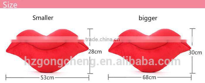wholesale lip shaped pillow, lip shape cushion, party decoration with red lip