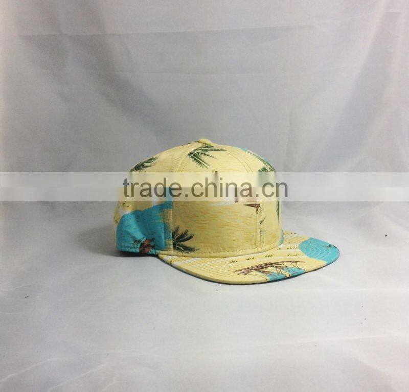 Fashion cotton printed leisure beach summer cheap baseball cap for ladies