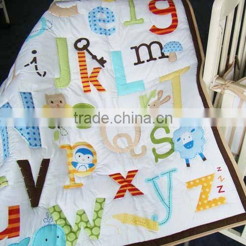 infant applique embroidery quilt