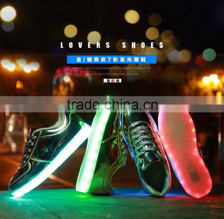 2016 new design wholesale led sneakers kids led sneakers with wing