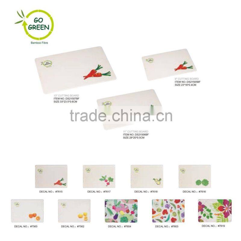 eco friendly bamboo fibre cutting board,33*23.5*0.56cm