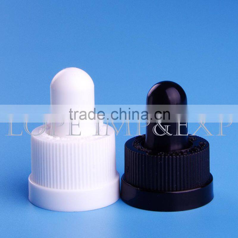 18mm Black Plastic Childproof Smoking Oil Bottle Cap