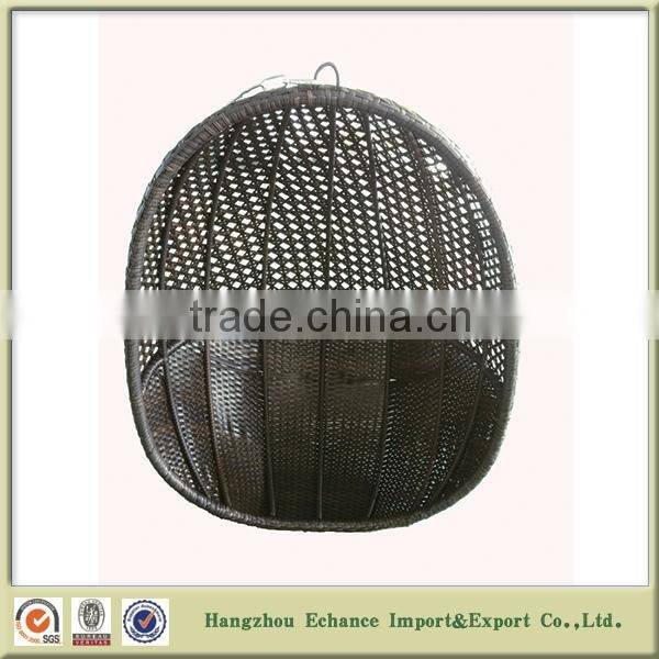 Hanging egg chair for outdoor or indoor rattan hanging swing chair with stand