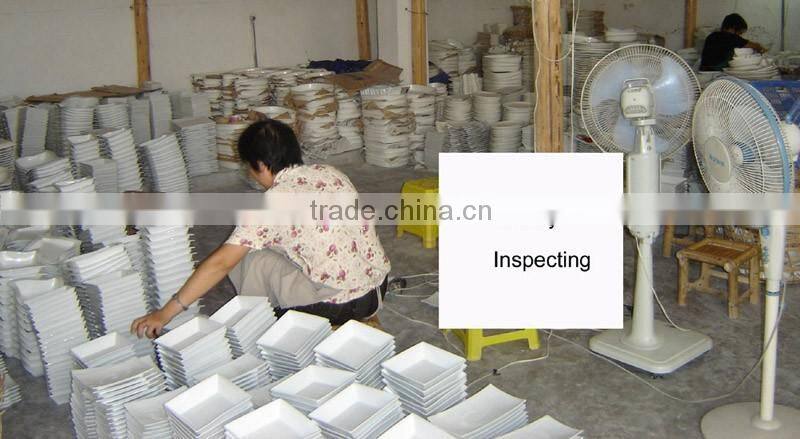 New Small White Ceramic Bowl with Tray