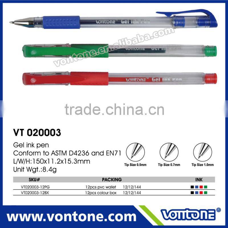 gel ink pen
