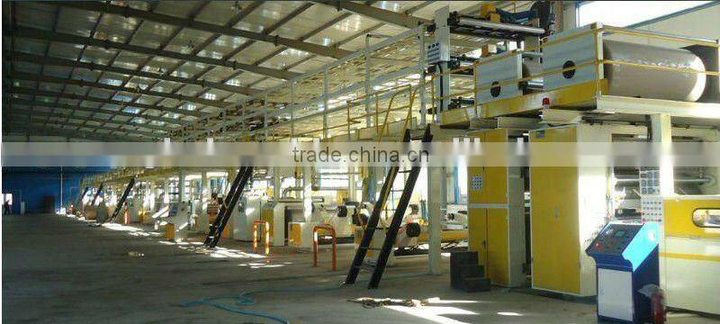 Corrugated cardboard production line/cardboard making machine