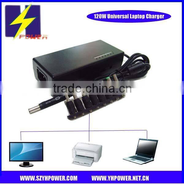 120W manual adapters 12v-24v output laptop,LCD,printer