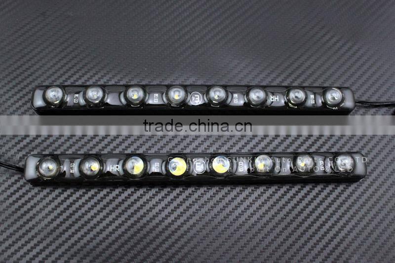 2015 New products long life High bright 8 LED CE ROHS drl light waterproof