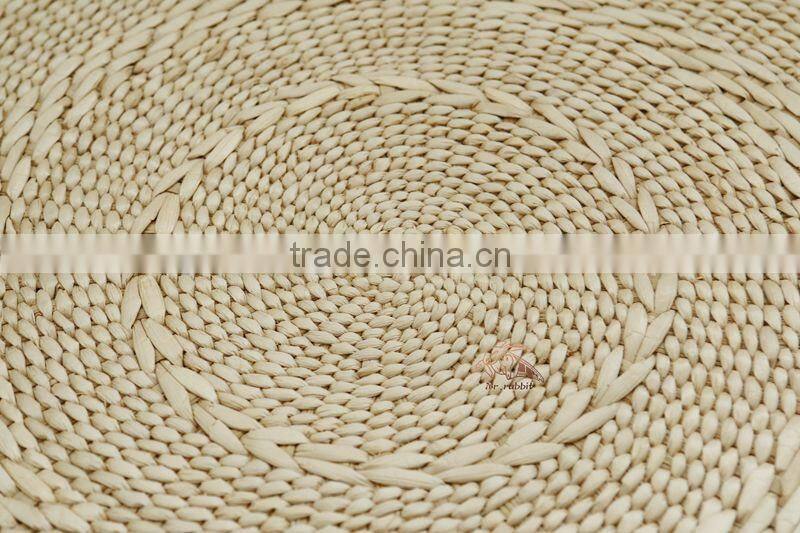 Wholesale straw round placemat custom table mat placemat straw woven cushion