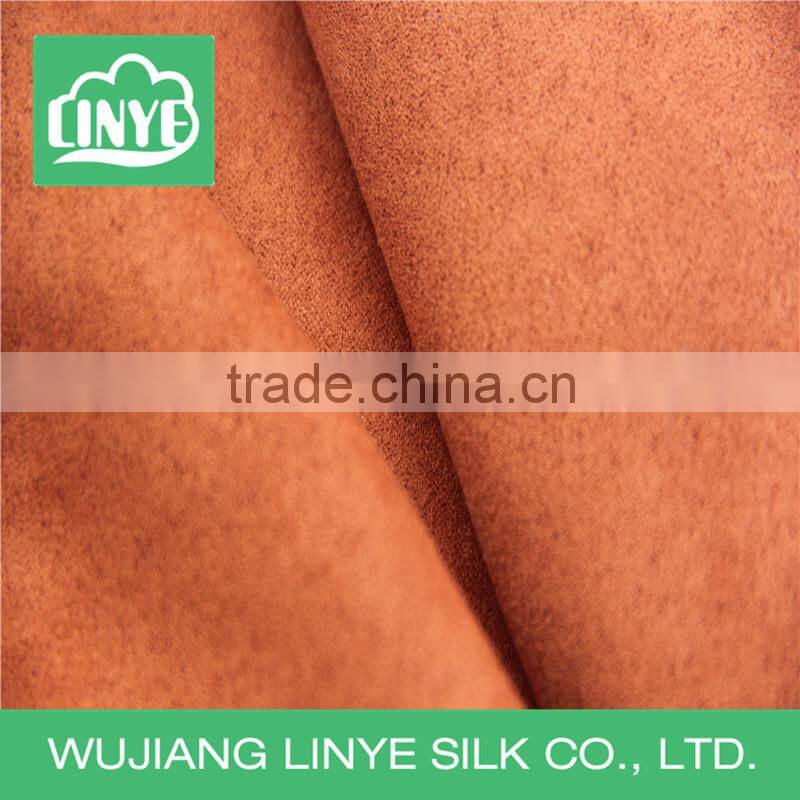 high color fastness autumn coat fabric suede upholstery fabric