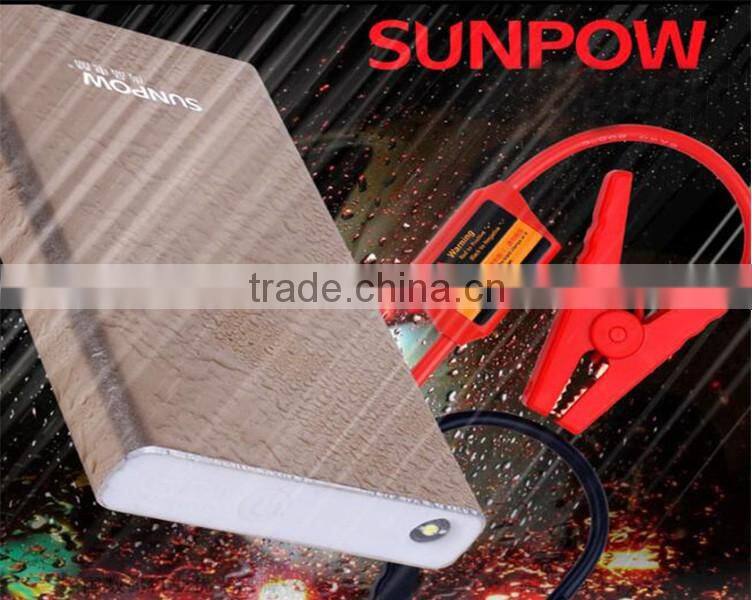 SUNPOW jump starter 8,000mAh super power bank portable 12V car battery charger jump starter