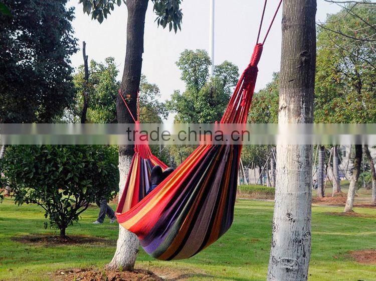 Outdoor camping leisure canvas hammock