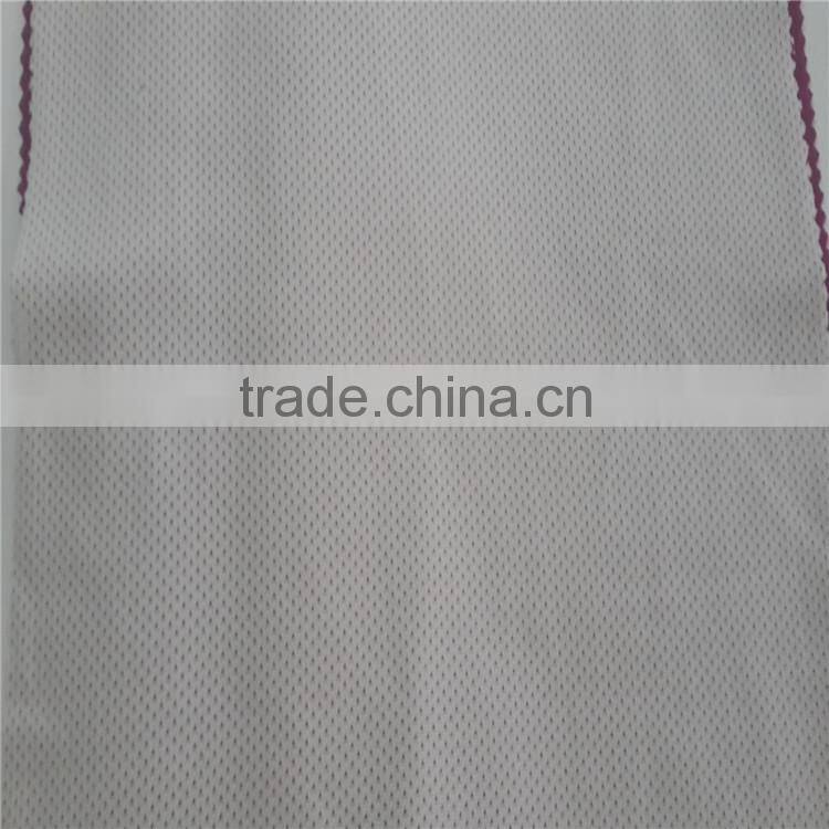 100%coolmax functonal tricot mesh fabric sportswear fabric