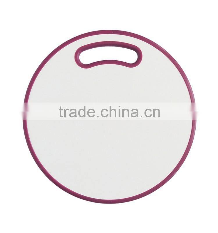 2016 new idea custom plastic round pizza cutting board
