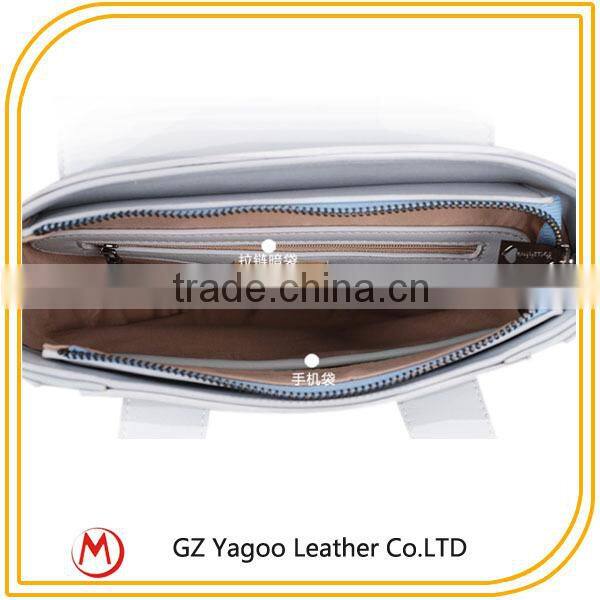 Hot Sale Fashion Branded ladies handbag / woman'bag leather material