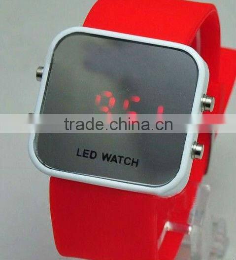 Round Touch screen LED watch ,silicone LED watch