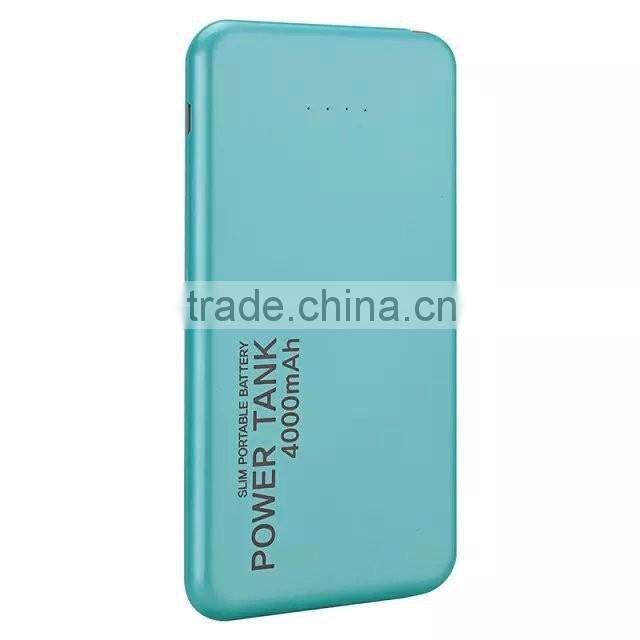 Factory price universal 4000mah portable charger power bank manufacturer flat power bank