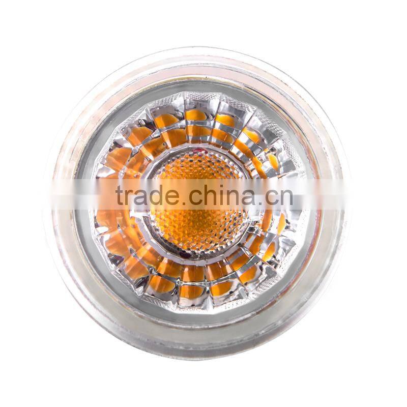 AC220V MR16 LED Spot light HGY502 5W Glass Material High CRI COB spot lamp