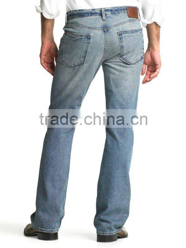 Factory price wholesale winter fashion boot cut mens jeans