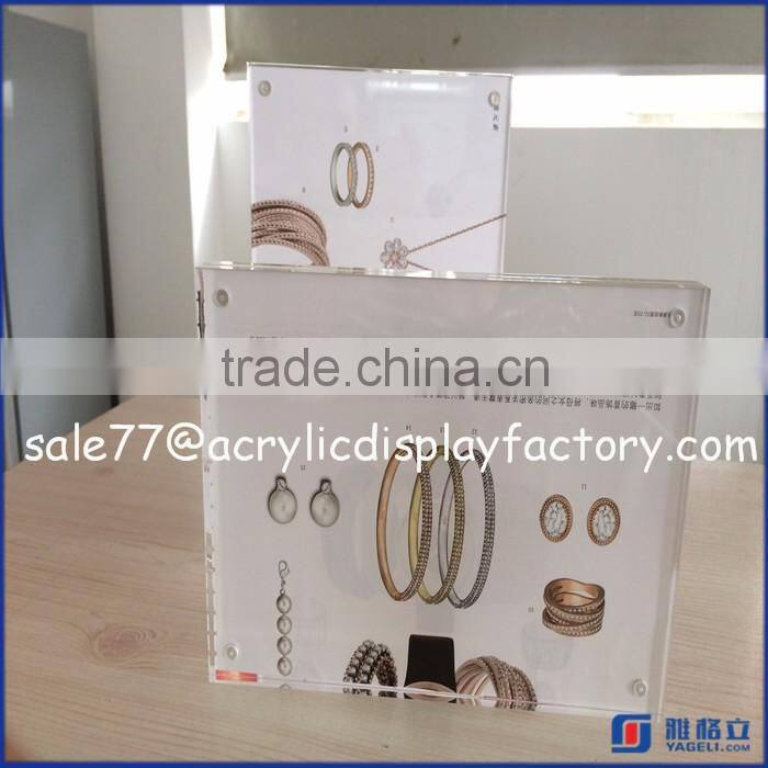 top quality popular design custom made acrylic magnetic photo frame