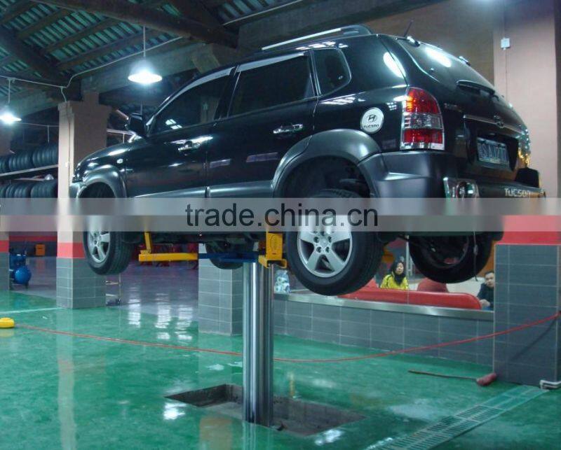 Single post lift equipment, Car washing lift