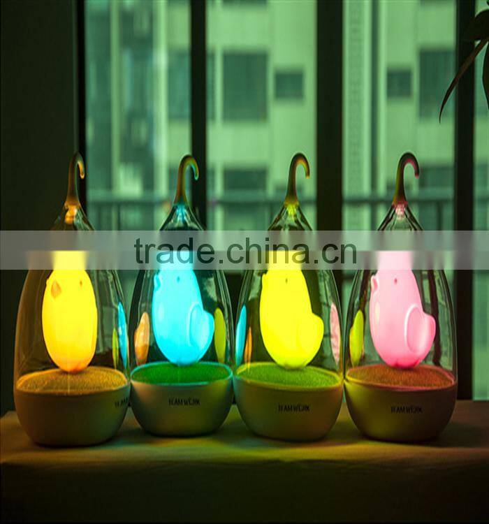 Touch sensitive poratble Birdcage lamp