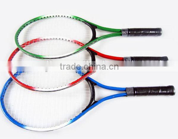 Custom painting tennis racket, Tennis racquet with carbon fiber frame, polyester face net