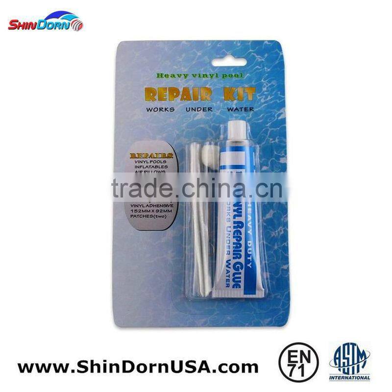 Polyurethane adhesive repair kits for pvc boats, ASTM F963 compliant