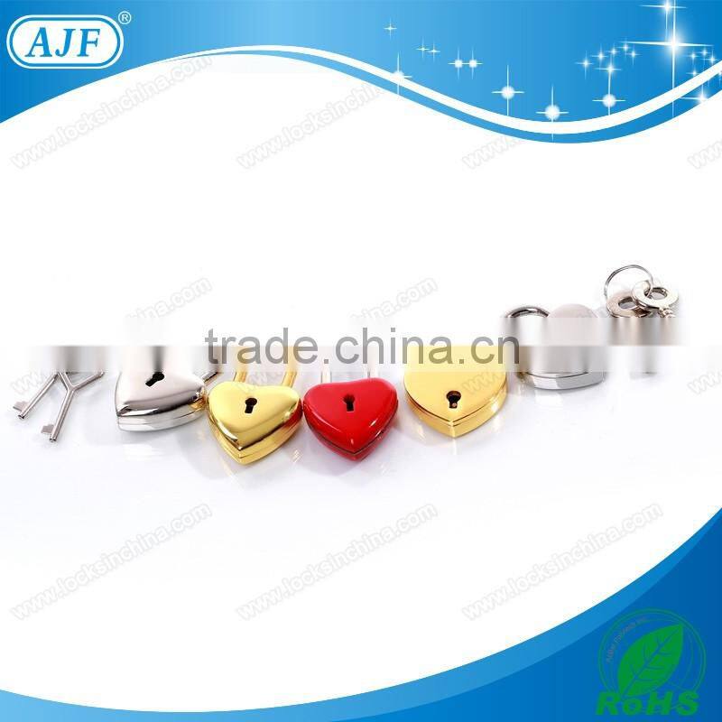 AJF colorful wholesale cute mini metal key diary notebook lock