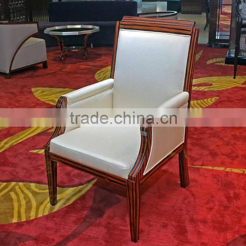 Hotel living room wooden chair designs