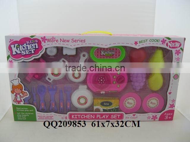 Funny plastic kitchen play toy set ,cooker play set for boys & girls