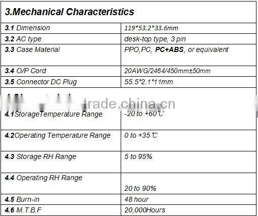 uninversal 12V 4A power adapter