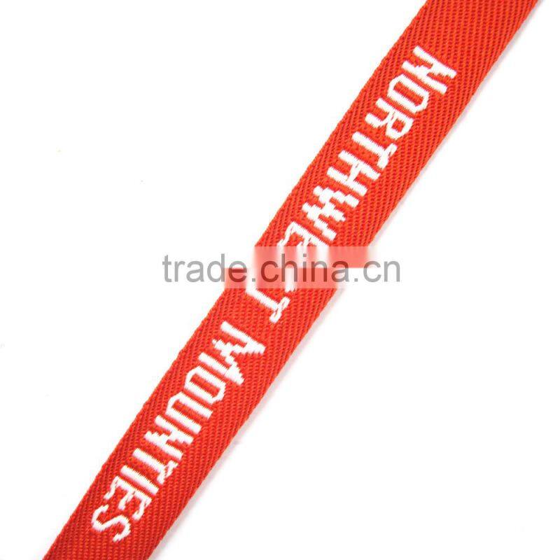 woven printed single custom lanyard badge reel holder neck strap lanyards