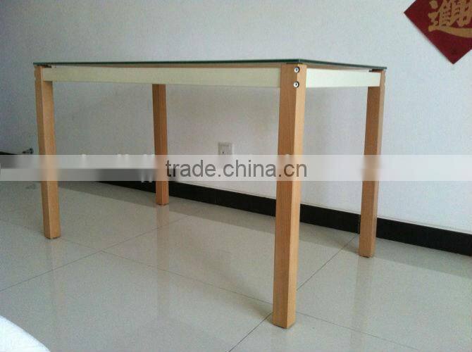 Fashion Design wooden leg dining table
