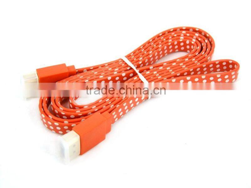 10M,20M,30M, customized length 1.4v flat male to male HDMI cable