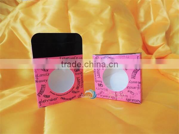 Custom print paper cosmetic box packaging box with window